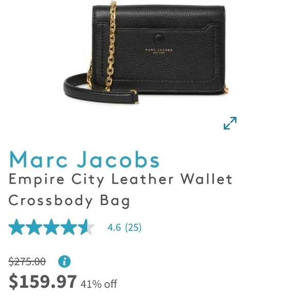 Marc jacobs empire city leather crossbody wallet - Picture 4 of 6